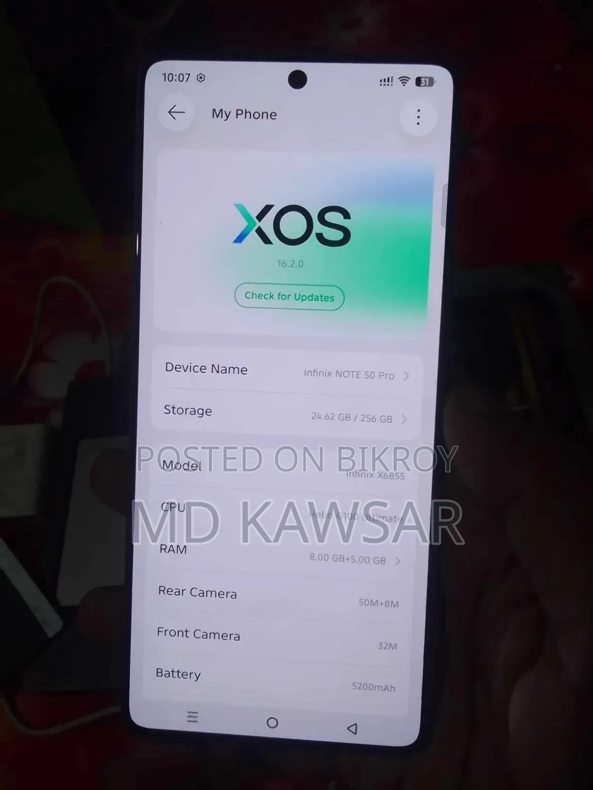 Infinix Note 50 Pro 256 GB Gray