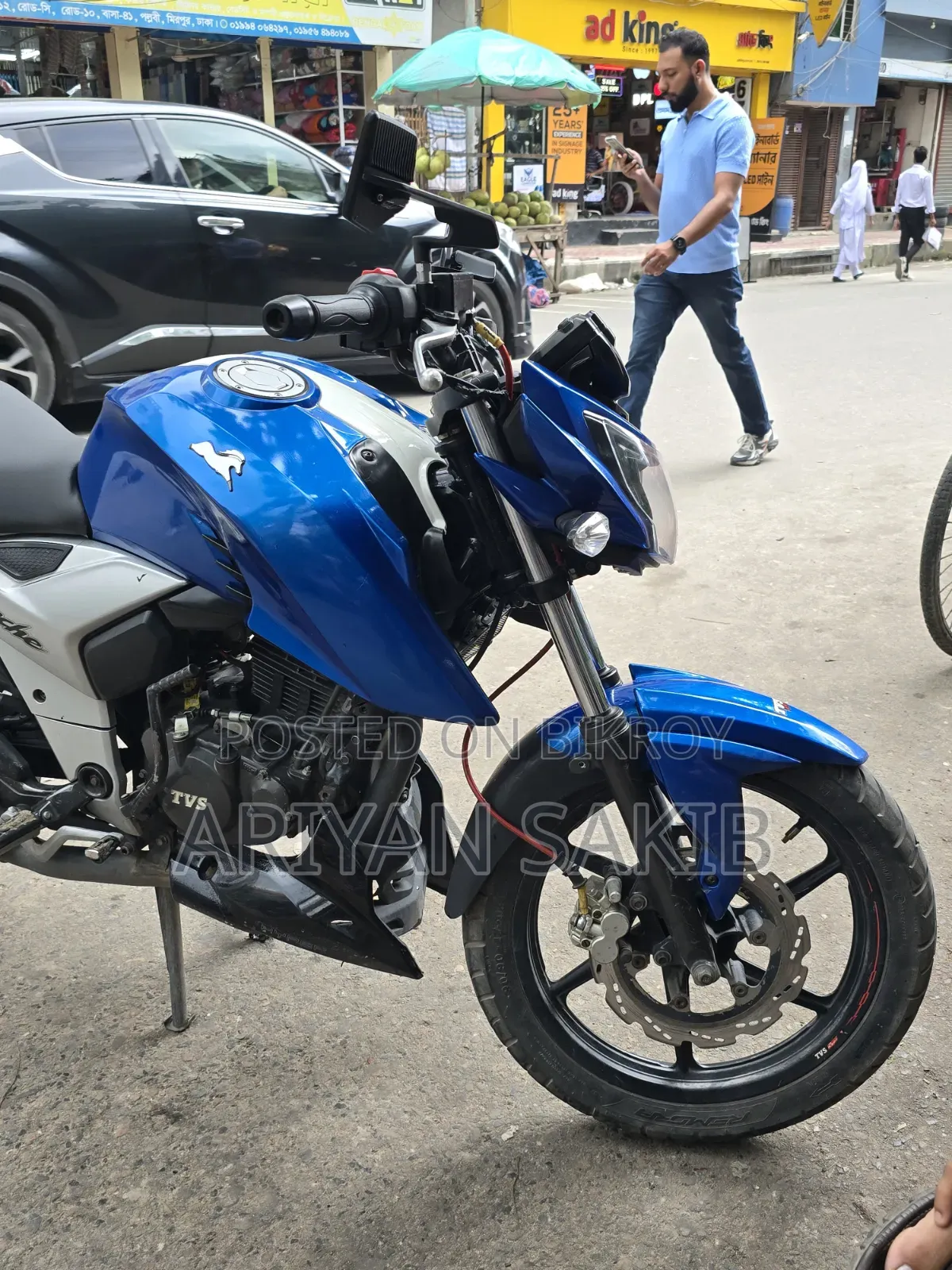 TVS Apache 160 4V 2019 Blue
