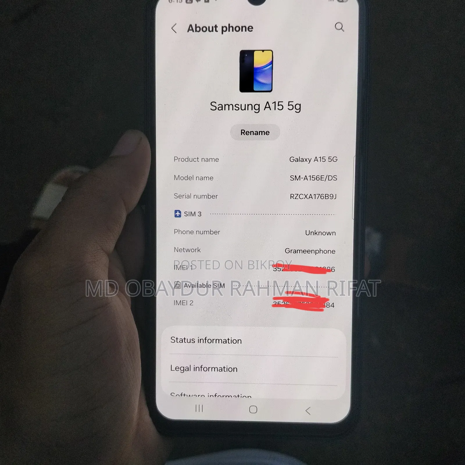 Samsung Galaxy A15 5G 128 GB Blue