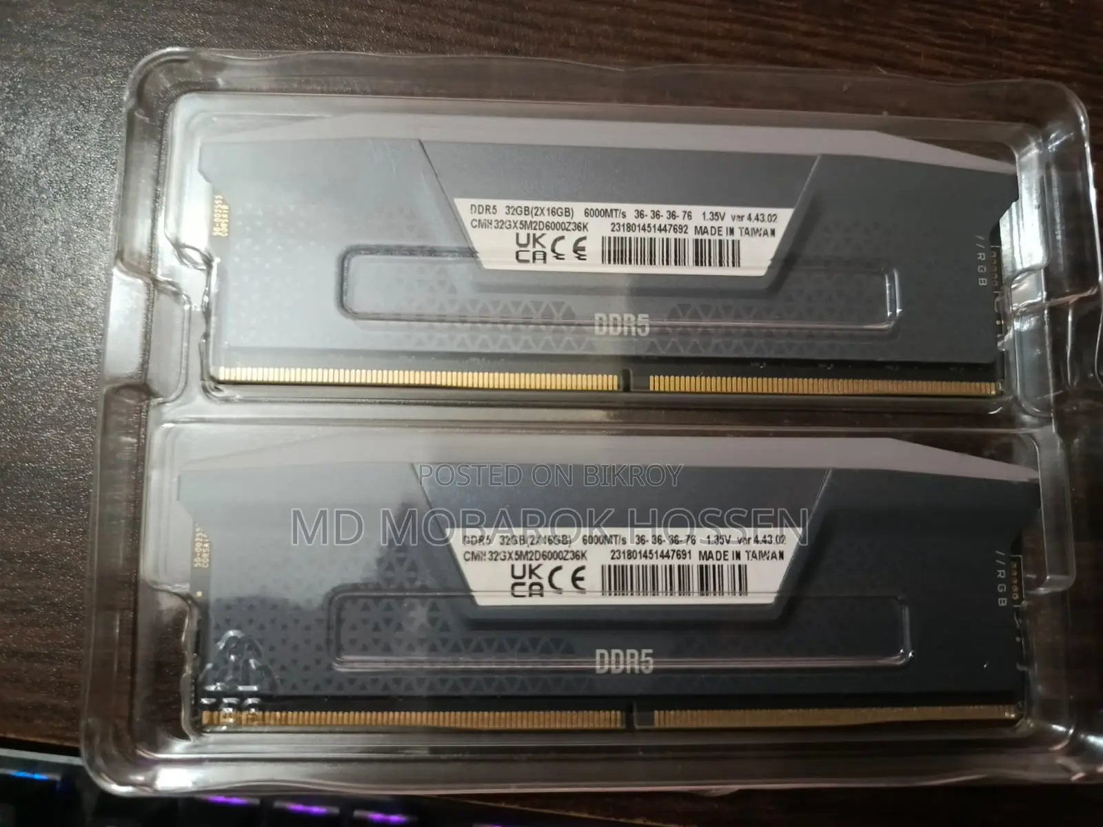 Corsair Vengeance RGB 32gb (16gb X 2)