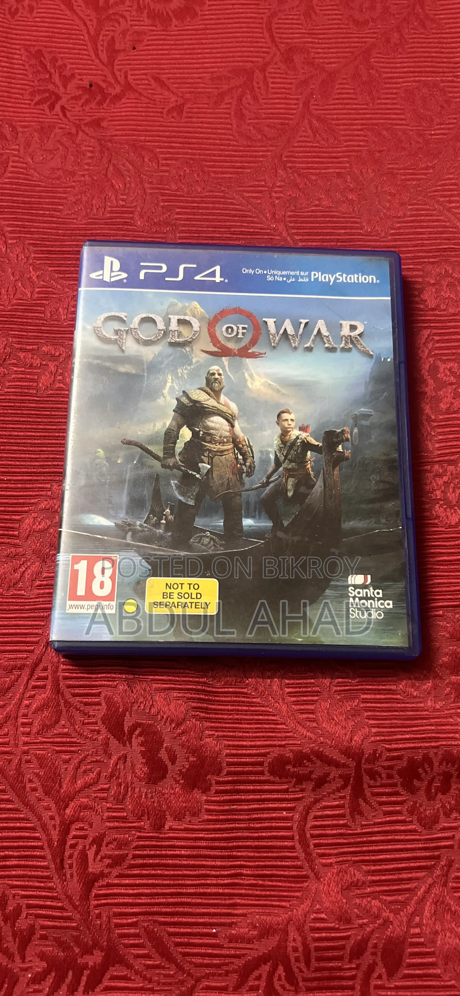 Ps4 Game God of War 2018 Model Fress No Damage