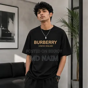 গেঞ্জি  Premium Cotton Drop Shoulder T-Shirt   স্টাইল + কমফোর্ট—দ: