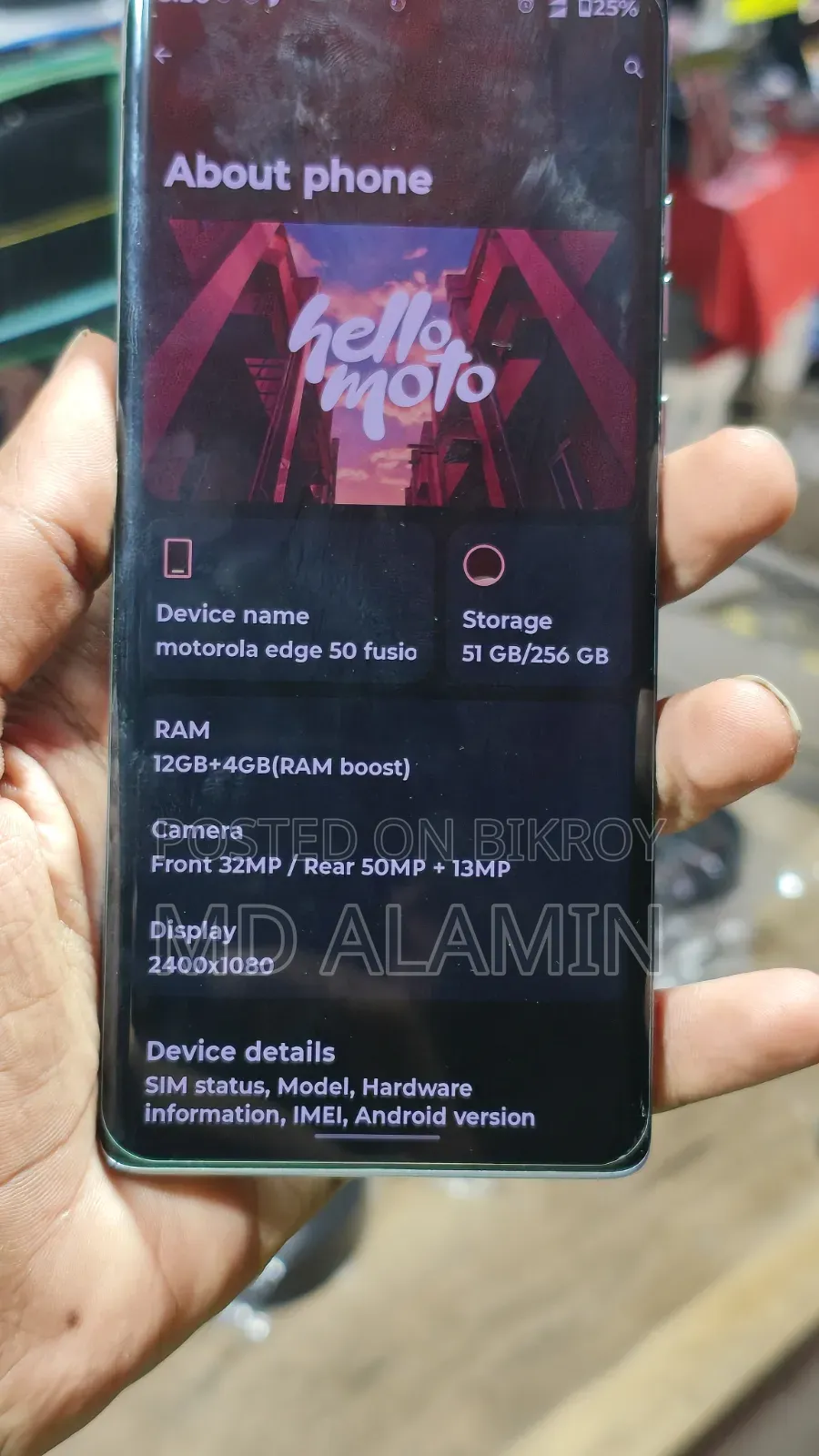 Motorola Edge 50 Fusion 256 GB White