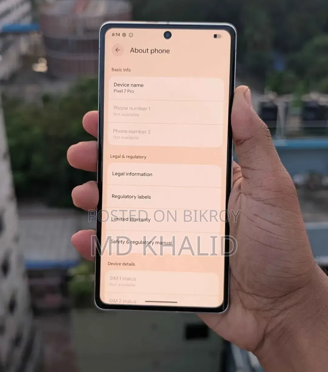 Google Pixel 7 Pro 256 GB White
