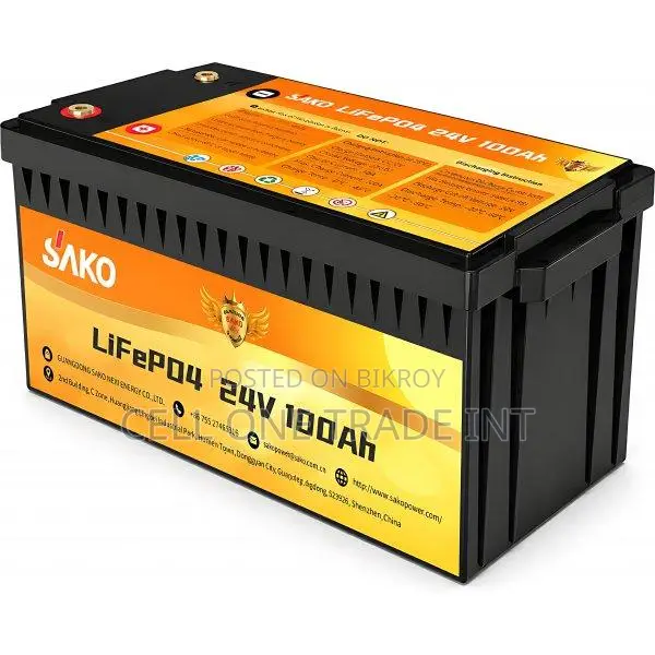 SAKO LiFePO4 24V 100Ah Lithium Battery