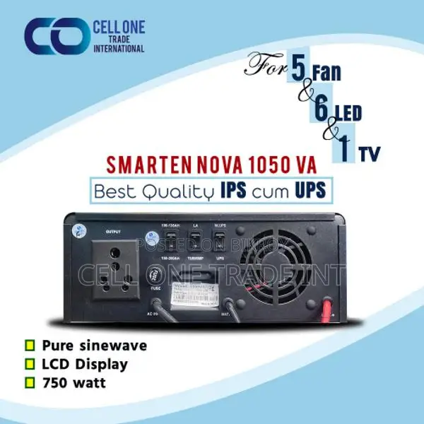 Smarten Nova 1050VA IPS cum UPS Sine Wave IPS