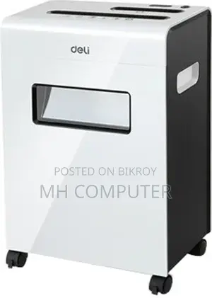 Deli 9911 Office Paper Shredder Machine 8-Sheet Capacity