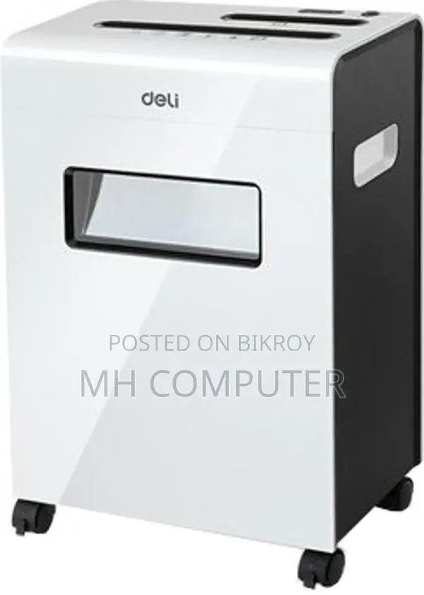 Deli 9911 Office Paper Shredder Machine 8-Sheet Capacity