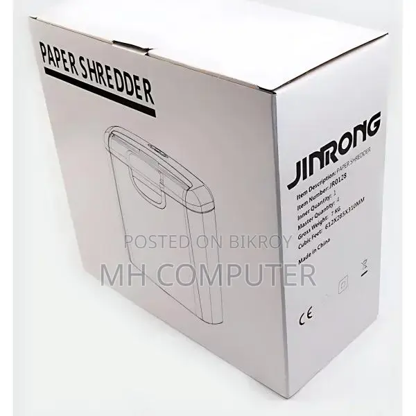 JR0128 6-Sheet Cross-Cut Paper Shredder Machine