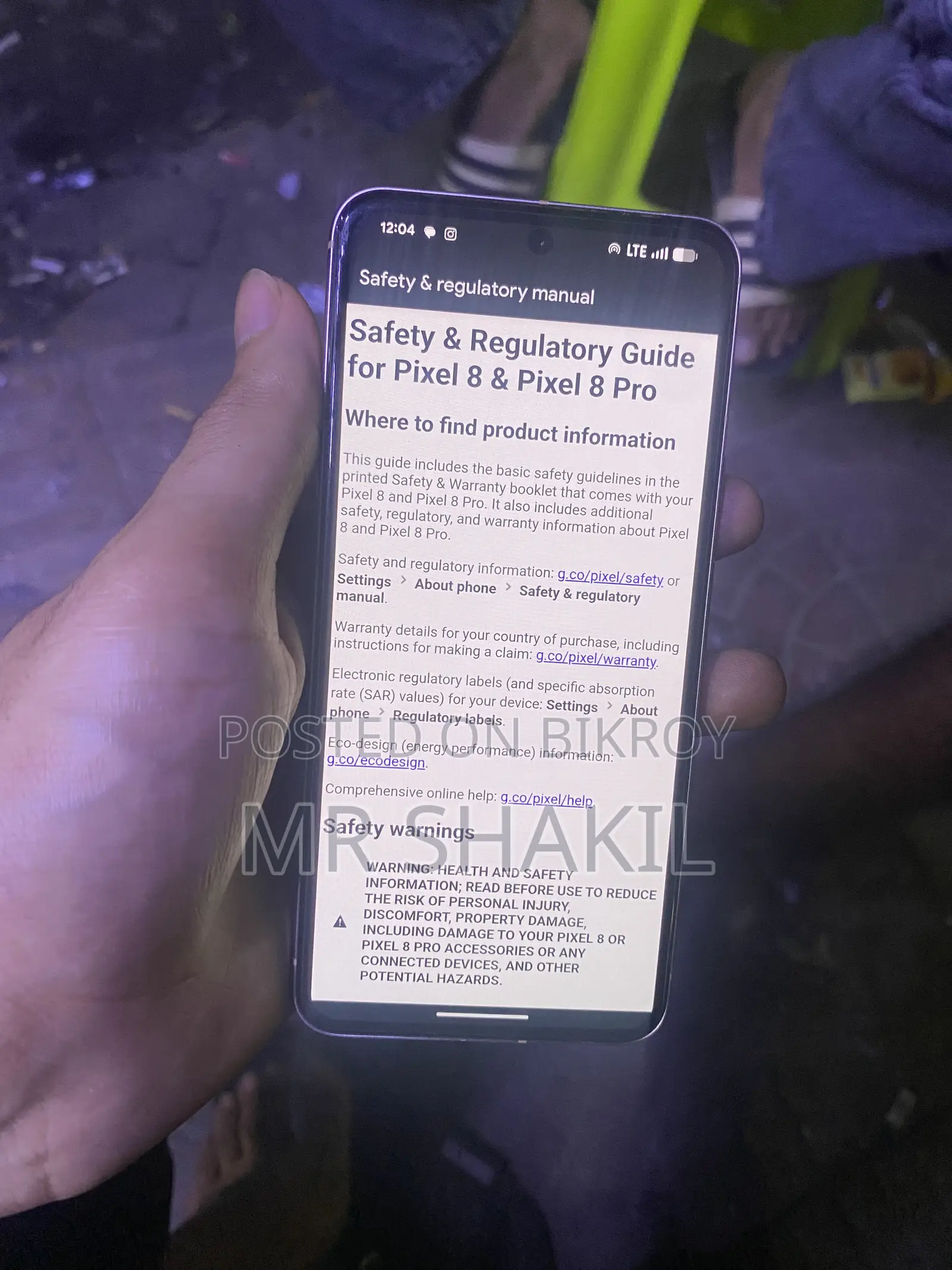 Google Pixel 8 128 GB White