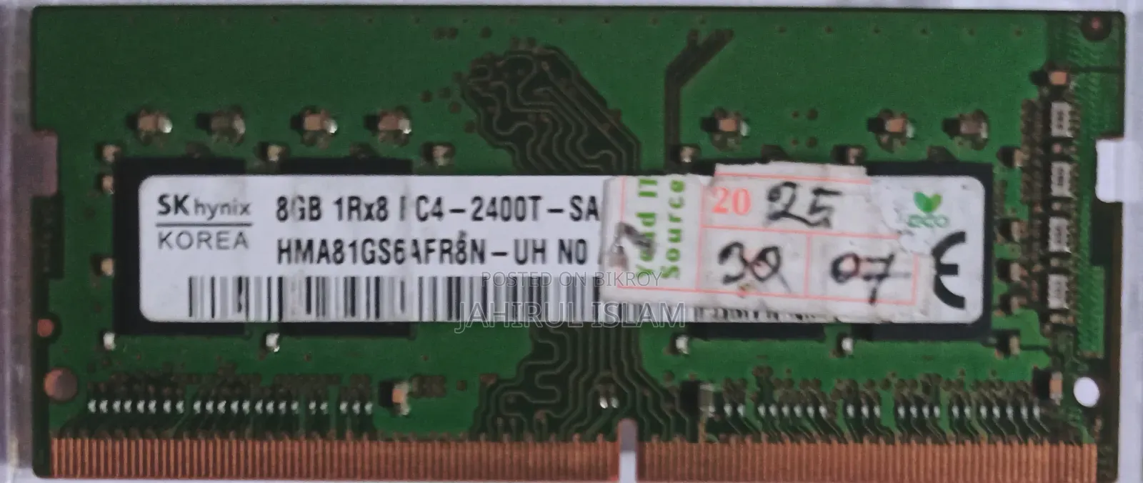 SK Hynix Korea-এর 8GB DDR4 2400 MHz Laptop RAM