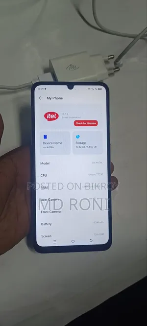 Itel A200+ 64 GB Silver