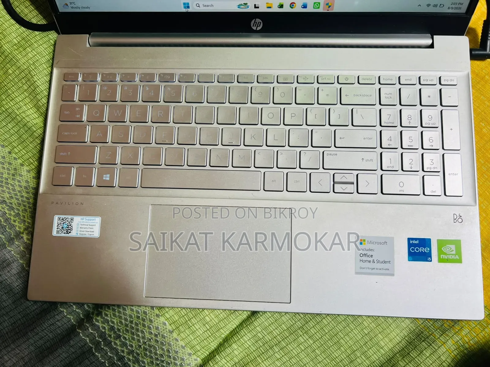 Laptop HP Pavilion 15 8GB Intel Core i5 SSD 512GB