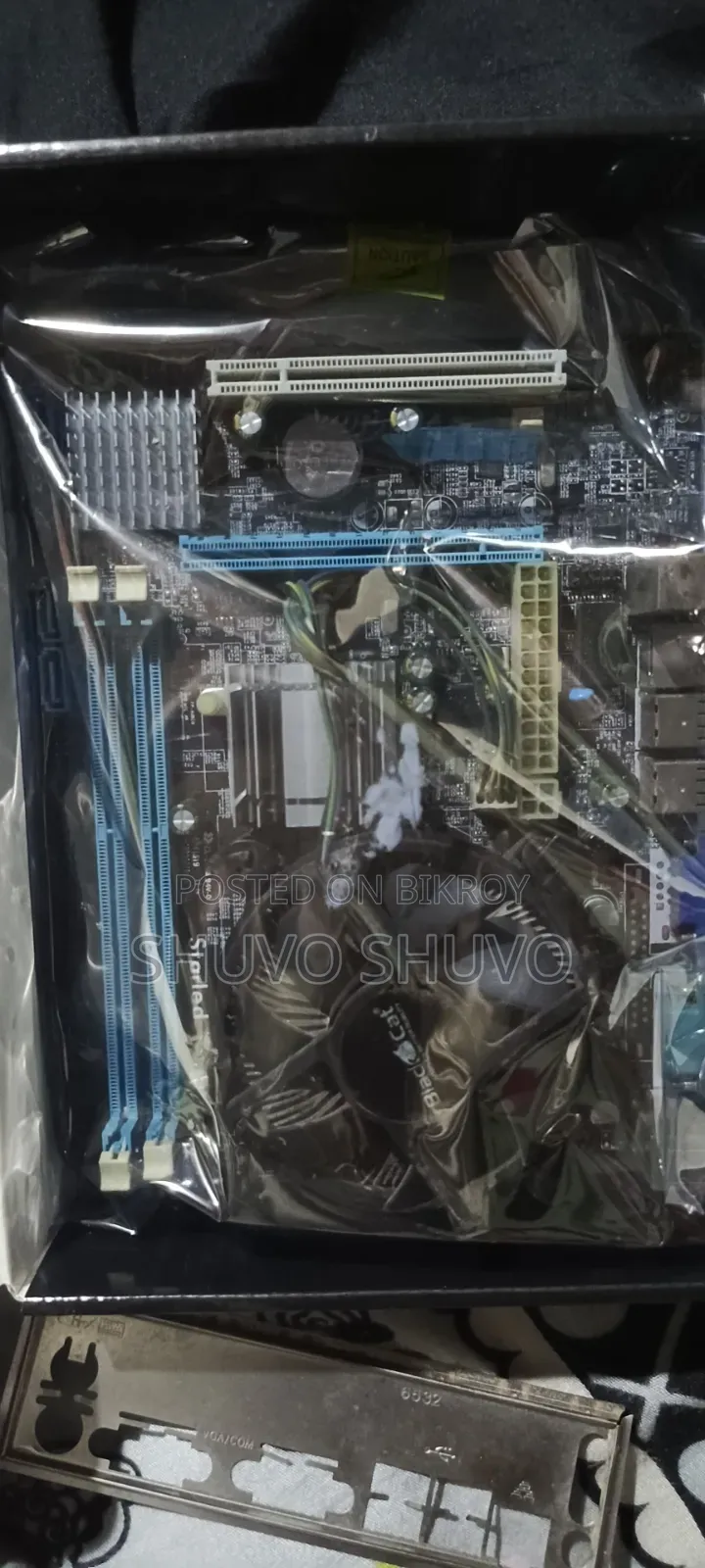G41 Motherboard + Dual Core Prosesor + Cpu Fan