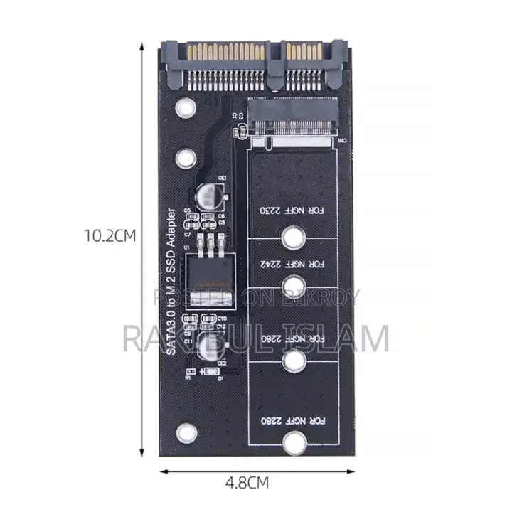M.2 NGFF SSD to SATA 3 3.0 Adapter Card Converter B B&M Key Protocol