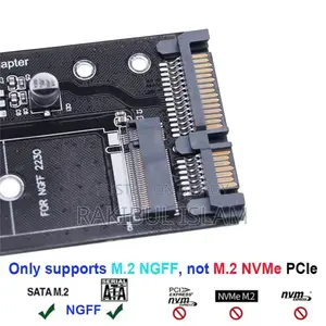 M.2 NGFF SSD to SATA 3 3.0 Adapter Card Converter B B&M Key Protocol