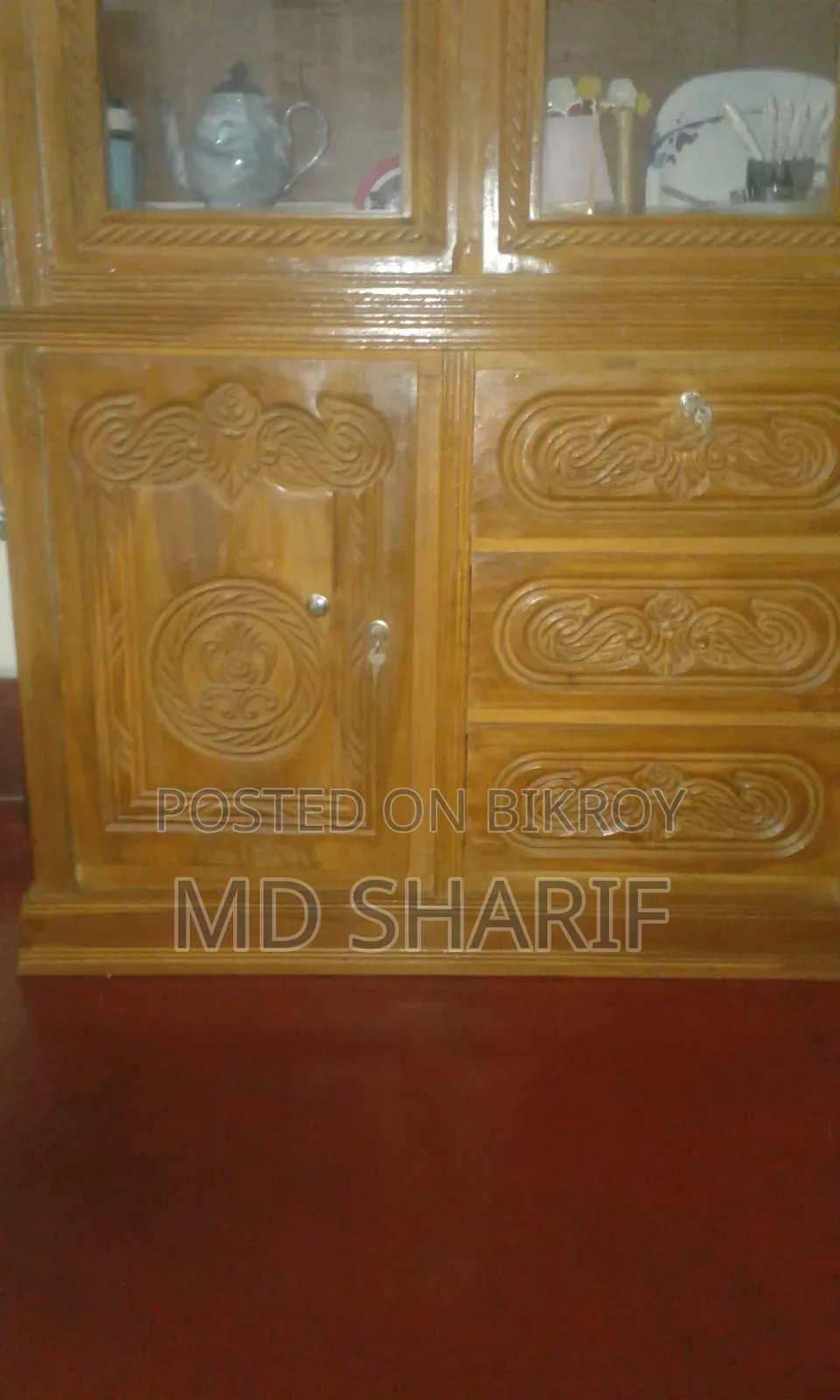চিটাগাং সেগুন কাঠের শোকেস