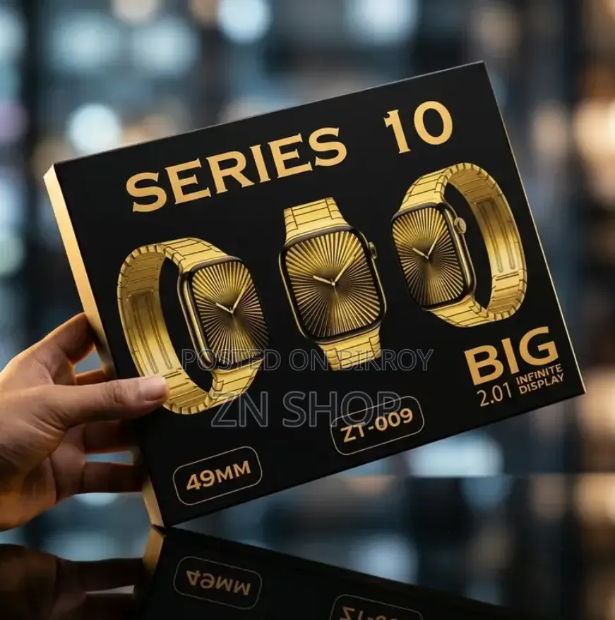 প্রিমিয়াম গোল্ডেন এডিশন স্মার্টওয়াচ সেল - Series 10 (ZT-009)