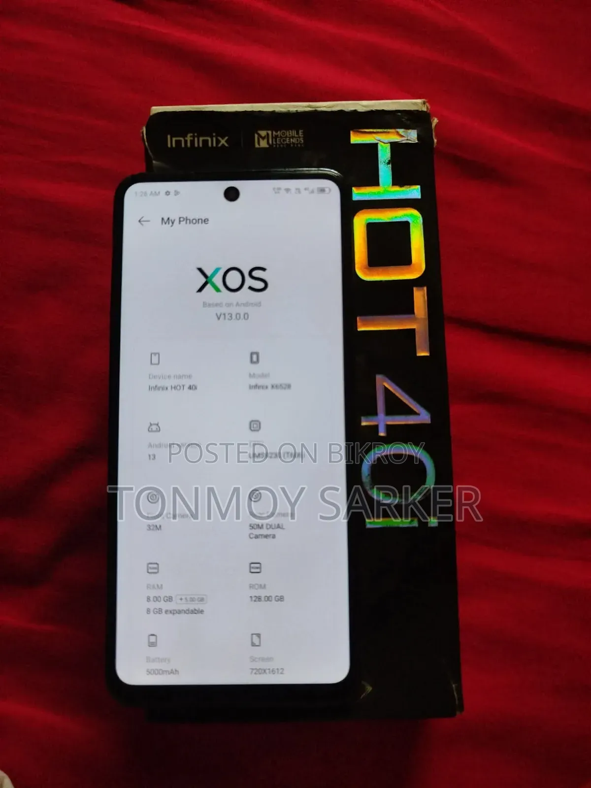 Infinix Hot 40i 128 GB Black