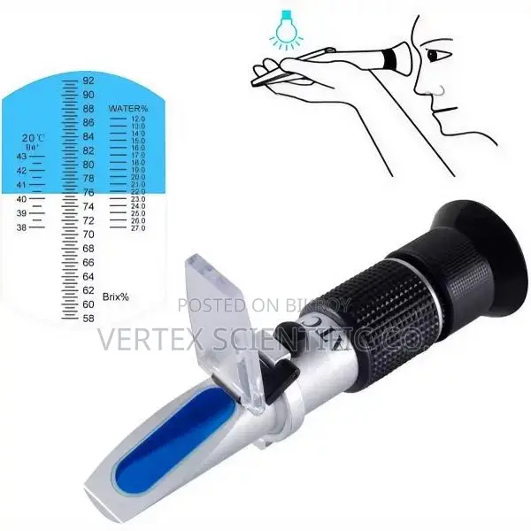 58-90% Brix Aluminum Honey Refractometer