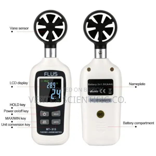 Flus MT-915 Digital Thermo-Anemometer