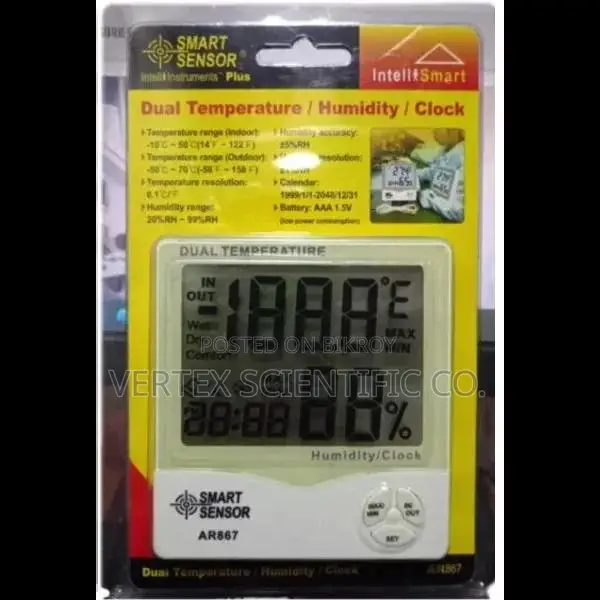 Smart Sensor AR867 Mini Digital Humidity Temperature Meter