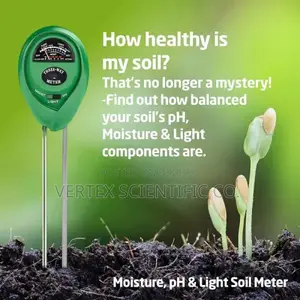 Three-Way 3-in-1 pH Tester / Moisture / Light Meter