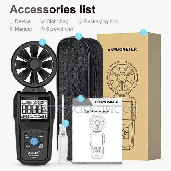 Mestek AM610 Digital Wind Anemometer