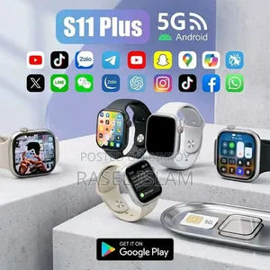 নতুন S11 Plus 5G স্মার্টওয়াচ সিম ওয়াইফাই ক্যামেরা অ্যাপ সাপোর্ট