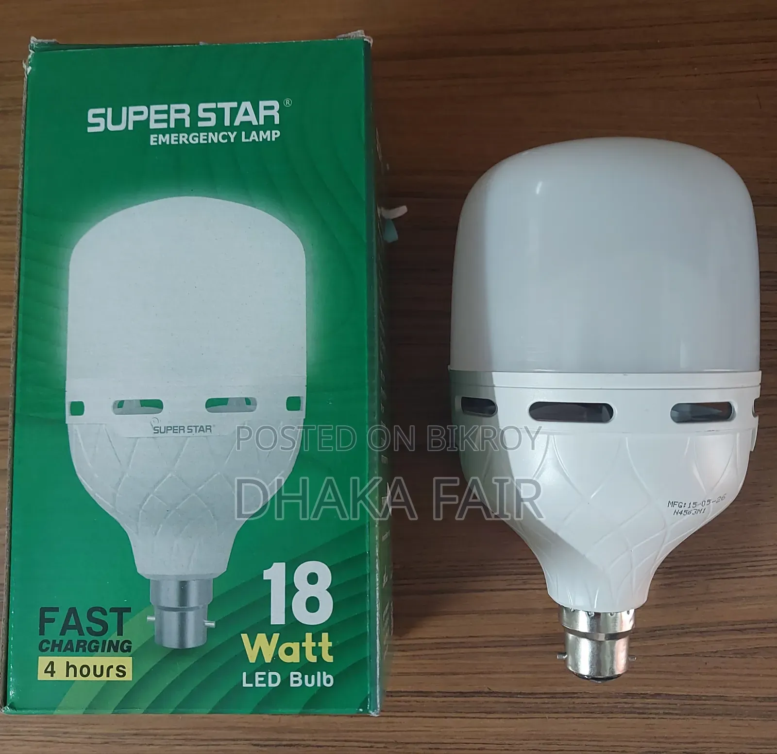 18 Watt Super Star Emergency Lamp 2.5 Hours Backup, Pin Holder