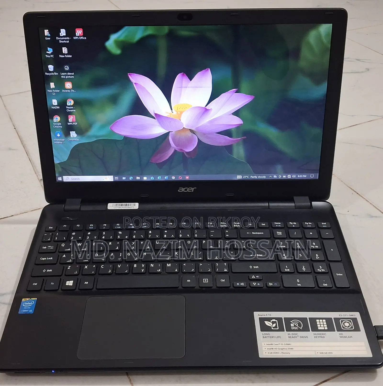 Laptop Acer Aspire 5 4GB Intel Core i5 HDD 500GB
