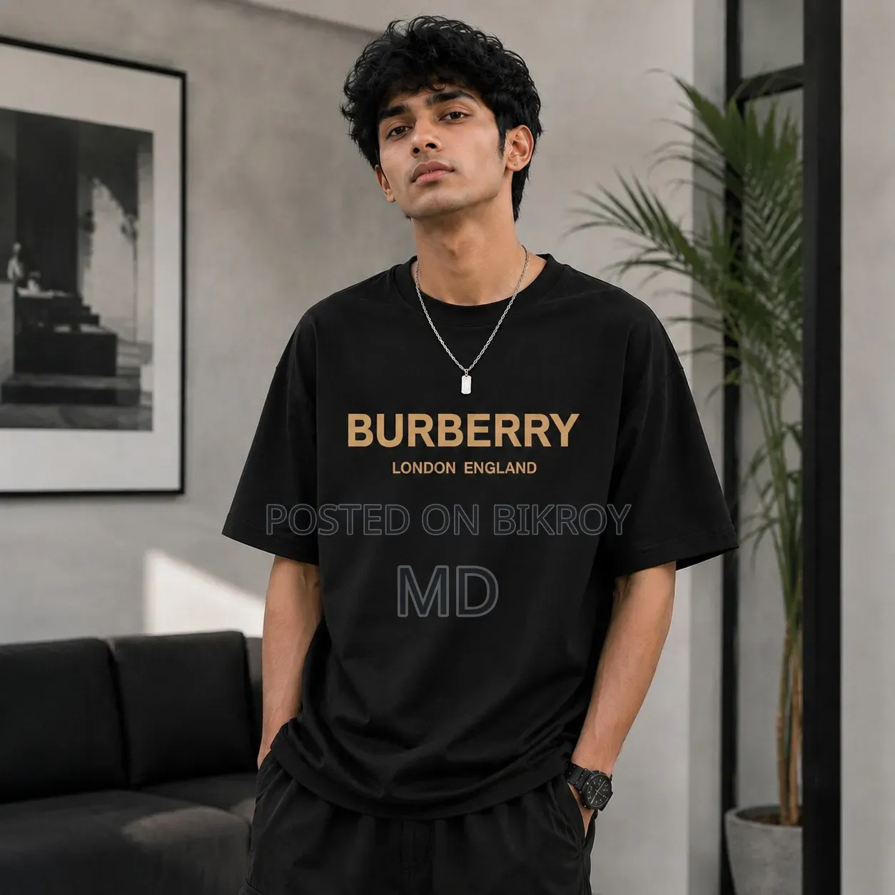 গেঞ্জি  Premium Cotton Drop Shoulder T-Shirt   স্টাইল + কমফোর্ট—দ: