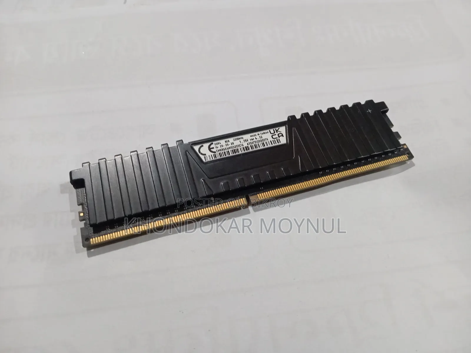 Corsair 8gb Ddr4 Ram (3200 Mhz)