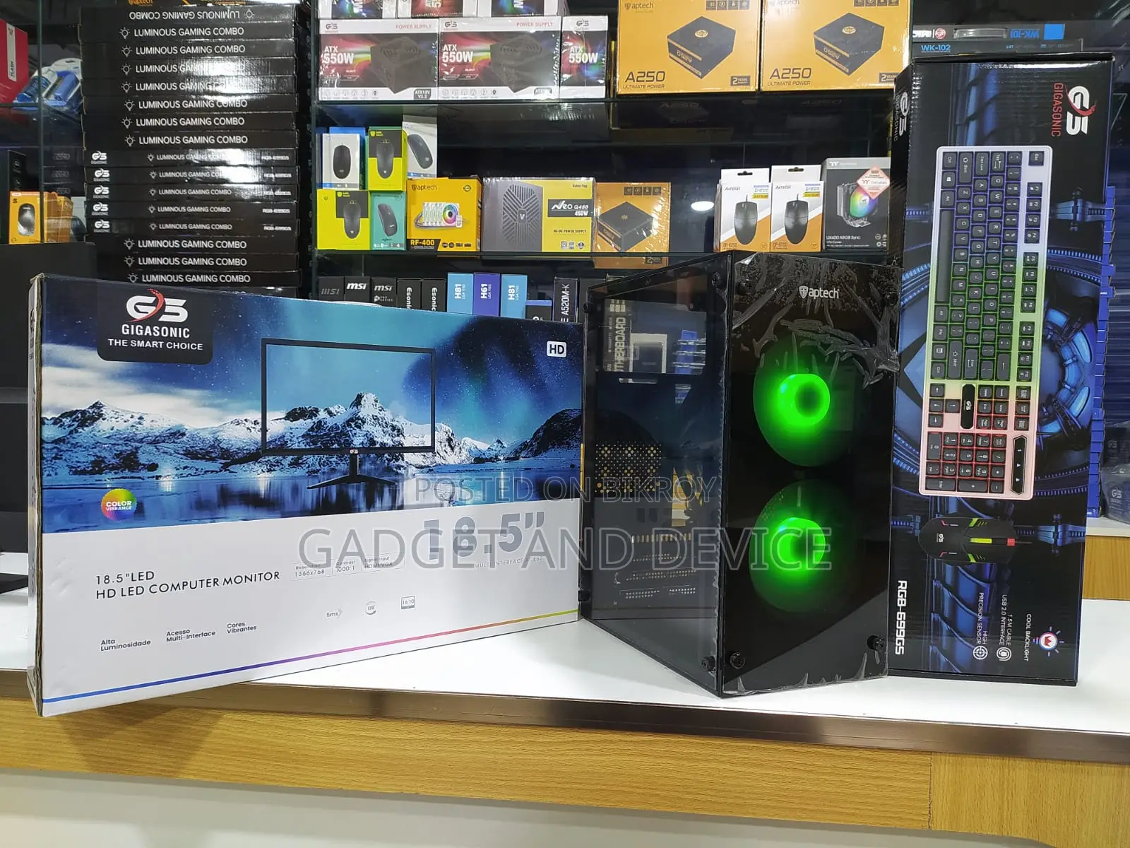 New Desktop Computer 8GB Intel Core i3 HDD+SSD 128GB