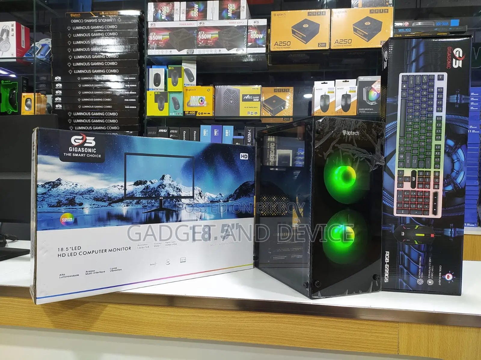 New Desktop Computer 8GB Intel Core i3 HDD+SSD 128GB