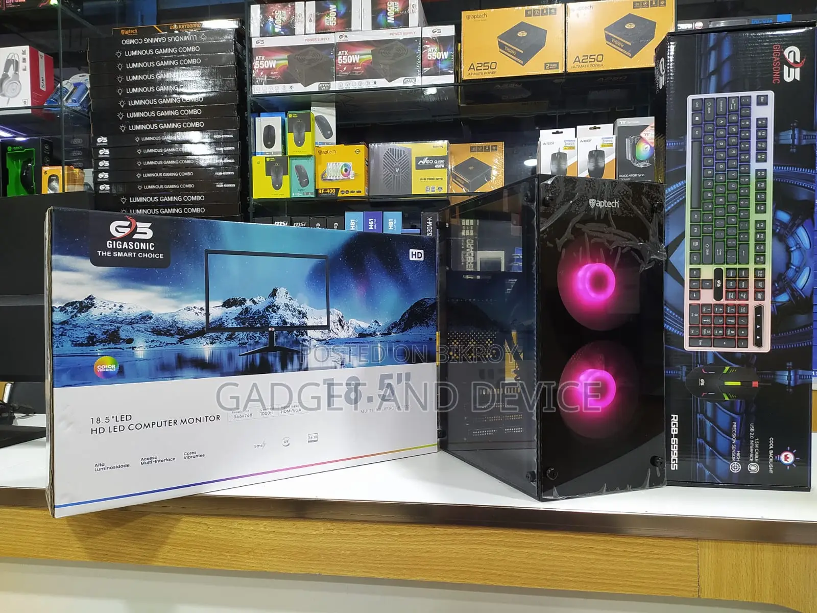 New Desktop Computer 8GB Intel Core i3 HDD+SSD 128GB