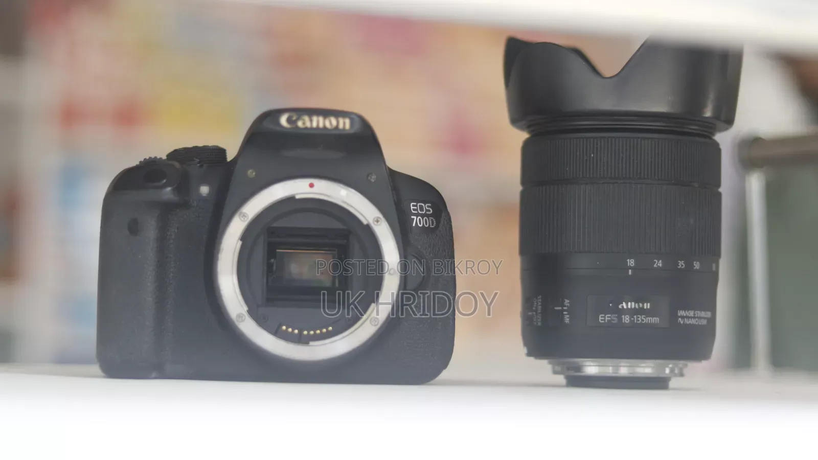 Canon Eos Camera 700D With Lens