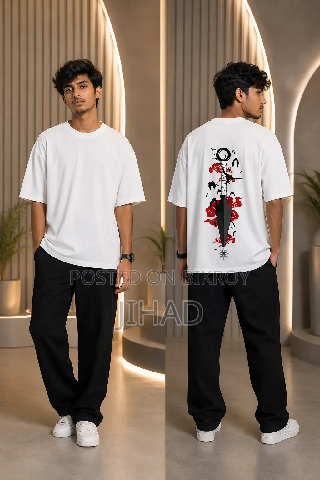 Stylish Drop Shoulder T-Shirt | 100% Cotton