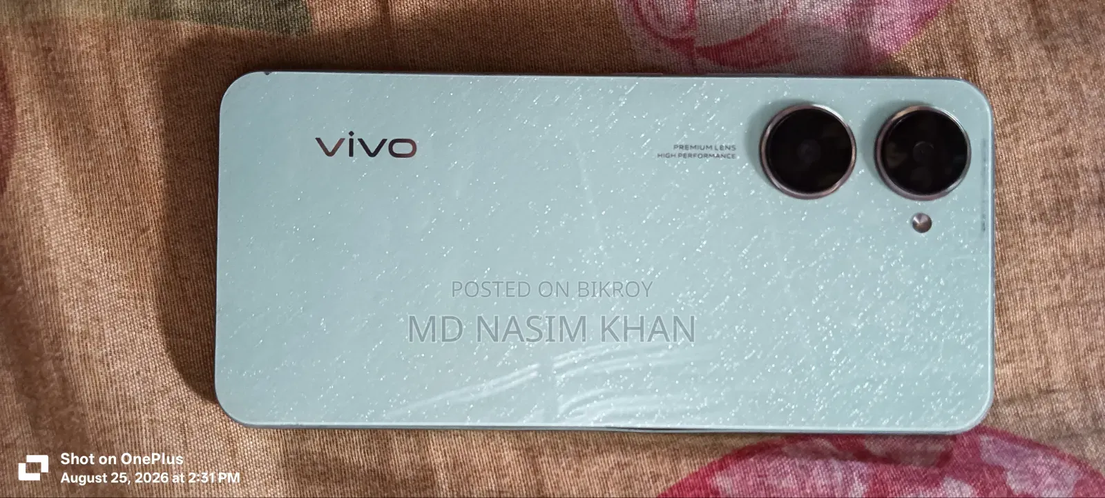 Vivo Y03t 128 GB Rose Gold