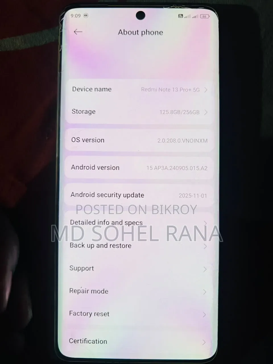 Xiaomi Redmi Note 13 Pro+ 256 GB Black
