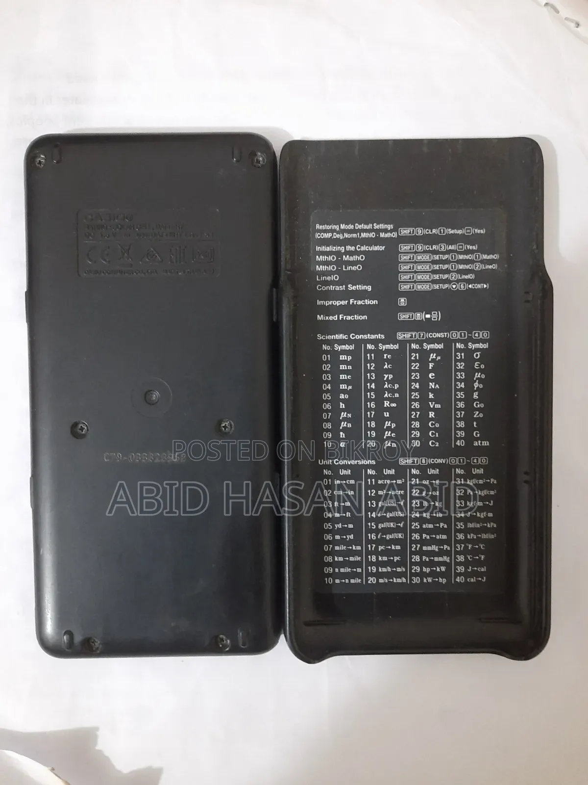 Original Authentic Casio Fx-991 Esplus Calculator. 2nd Edition. Used.