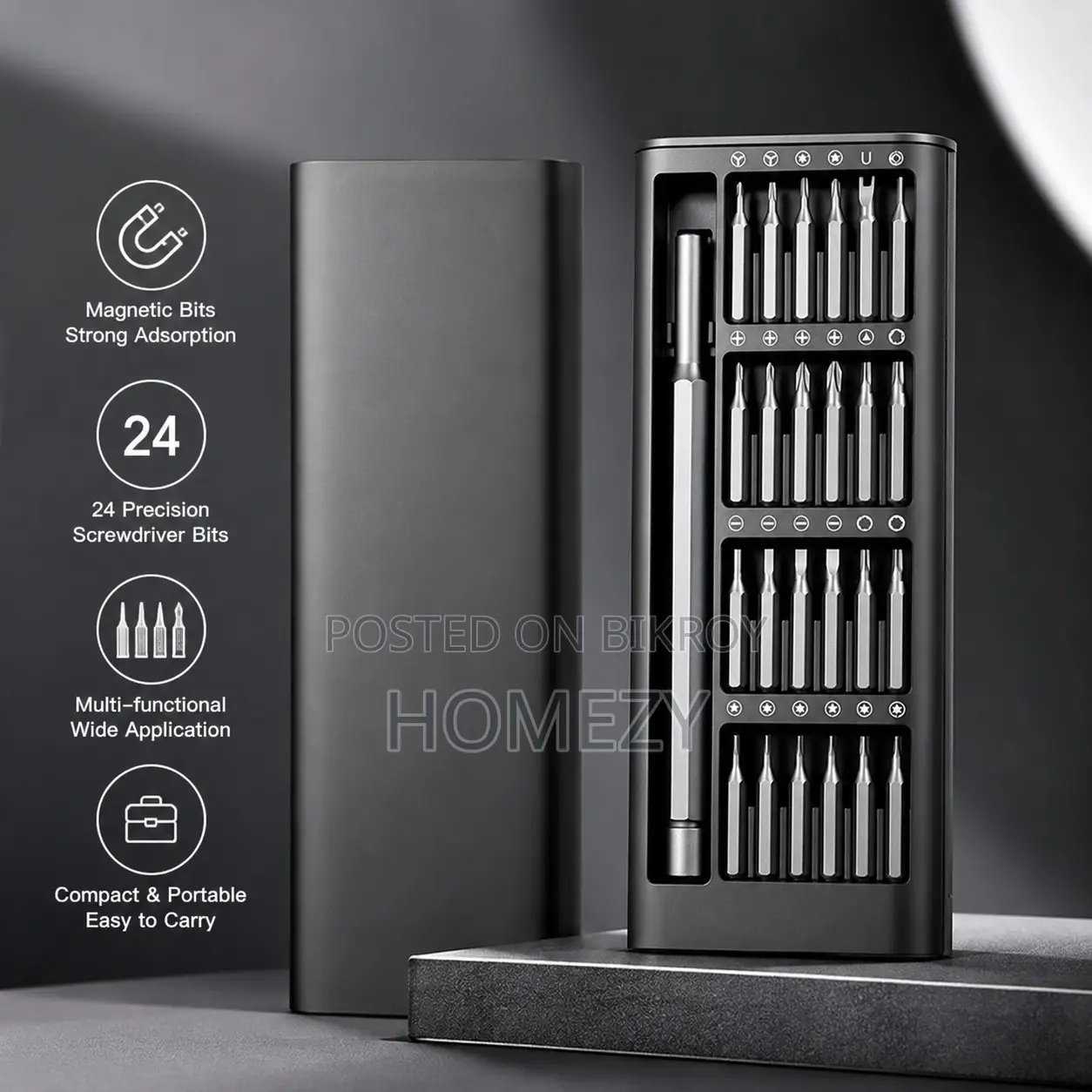 24 in 1 Precision Screwdriver Set With Magnetic Driver