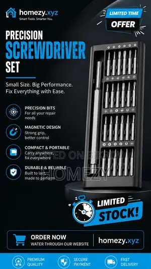 24 in 1 Precision Screwdriver Set With Magnetic Driver