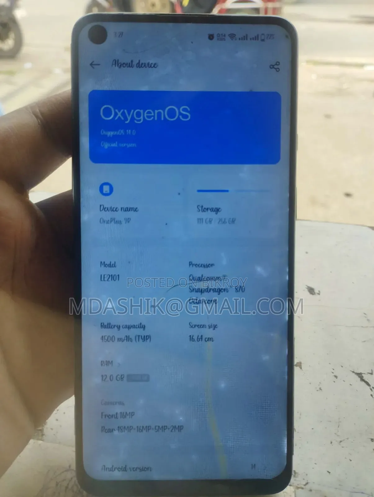 OnePlus 9R 256 GB Blue