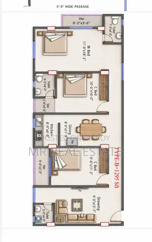 3 Bedroom Apartment in Notunbazar, Badda for Sale