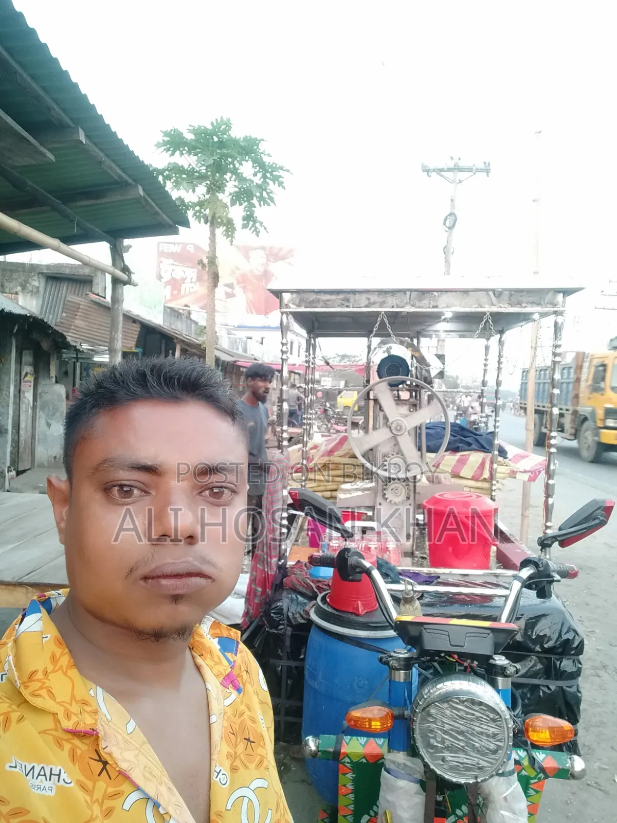 আখের রসের গাড়ি নতুন বানানো