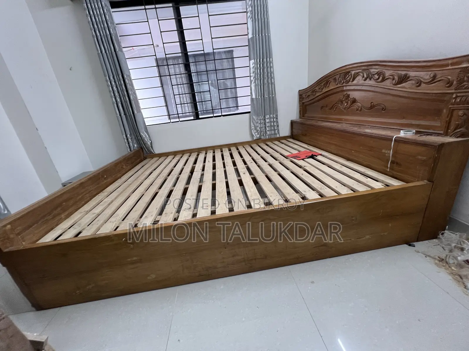 Chittagong Teak Wood King Size Bed (CTG Segun King Size Bed)