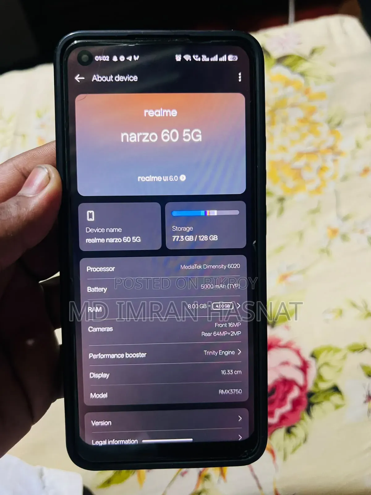 Realme Narzo 60 128 GB Orange
