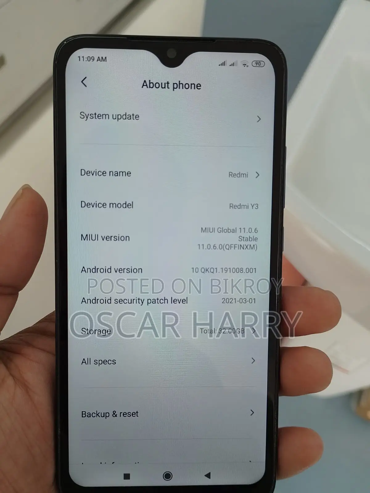 New Xiaomi Redmi Y3 32 GB Red