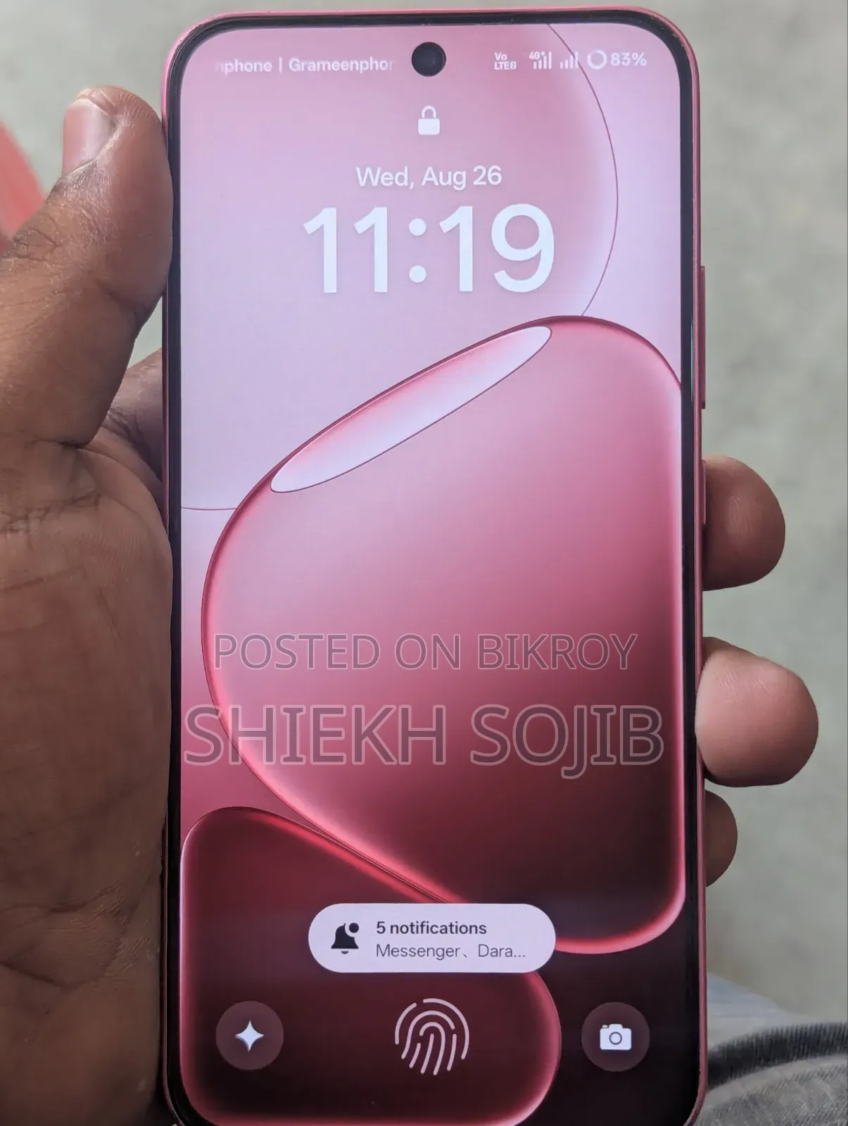 New Oppo A6 256 GB Pink